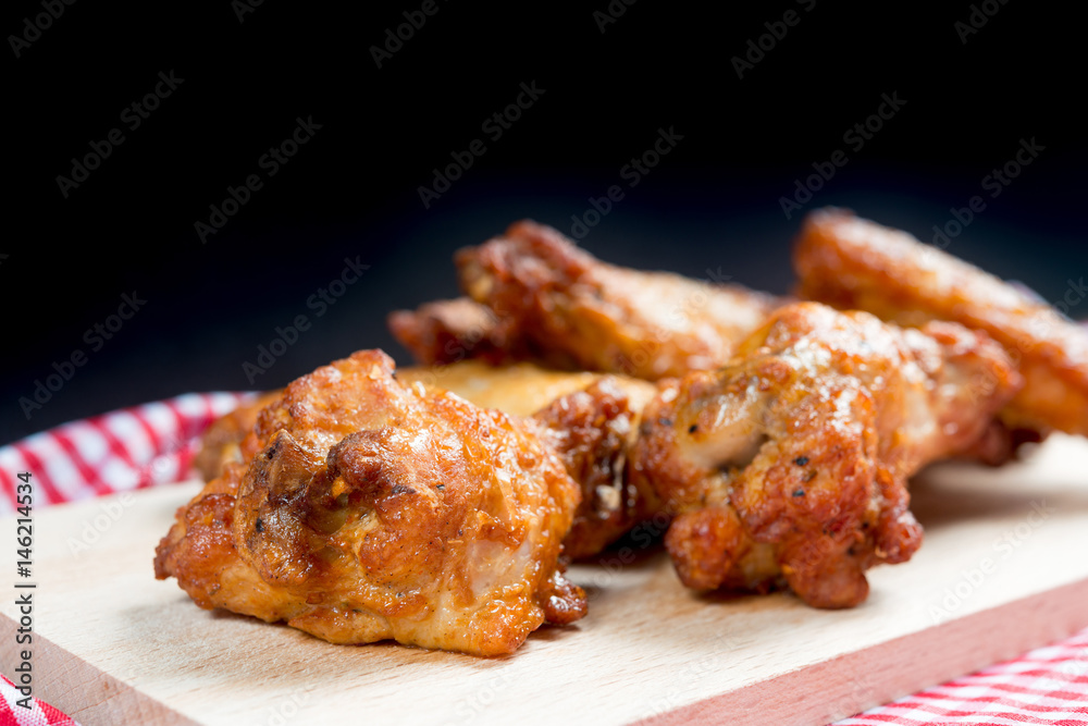 delicious fried chicken wings with sauce delicious fried chicken wings with sauce