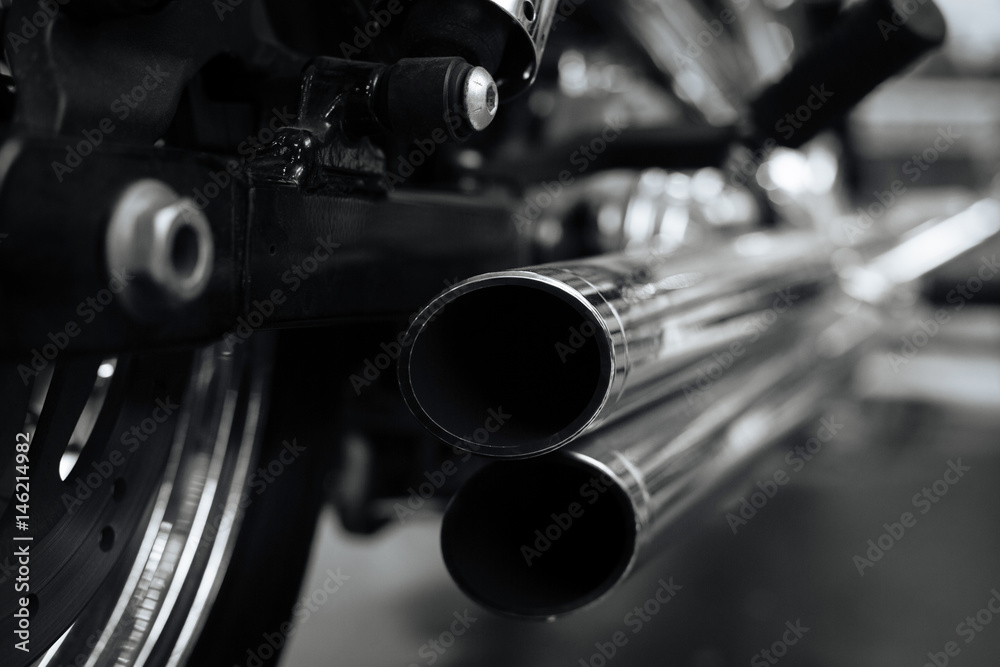 Fototapeta premium Exclusive heavy bike ready hitting the road