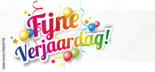 Fijne verjaardag