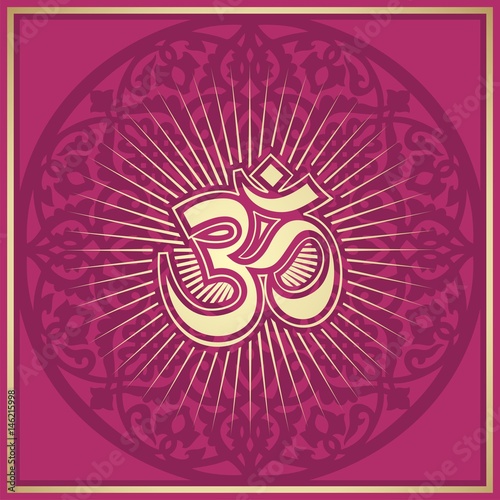 aum syllable, paisley design ,Hinduism, India