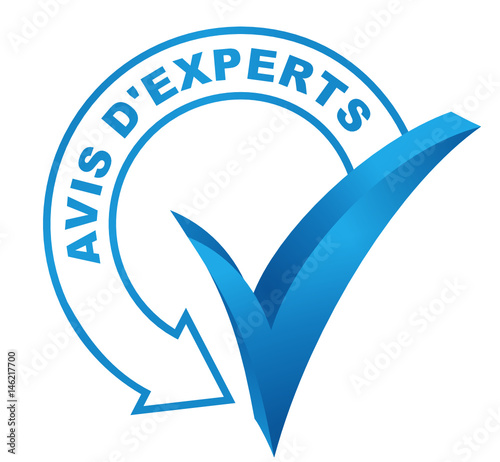 avis d'experts sur symbole validé bleu