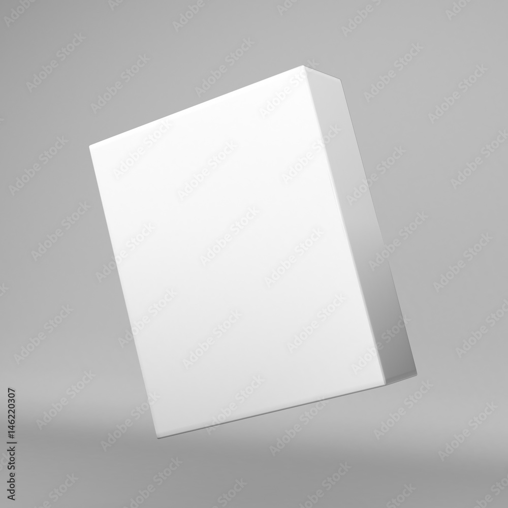 White tall rectangle blank box isolated on grey background. White tall rectangle blank box isolated on grey background.