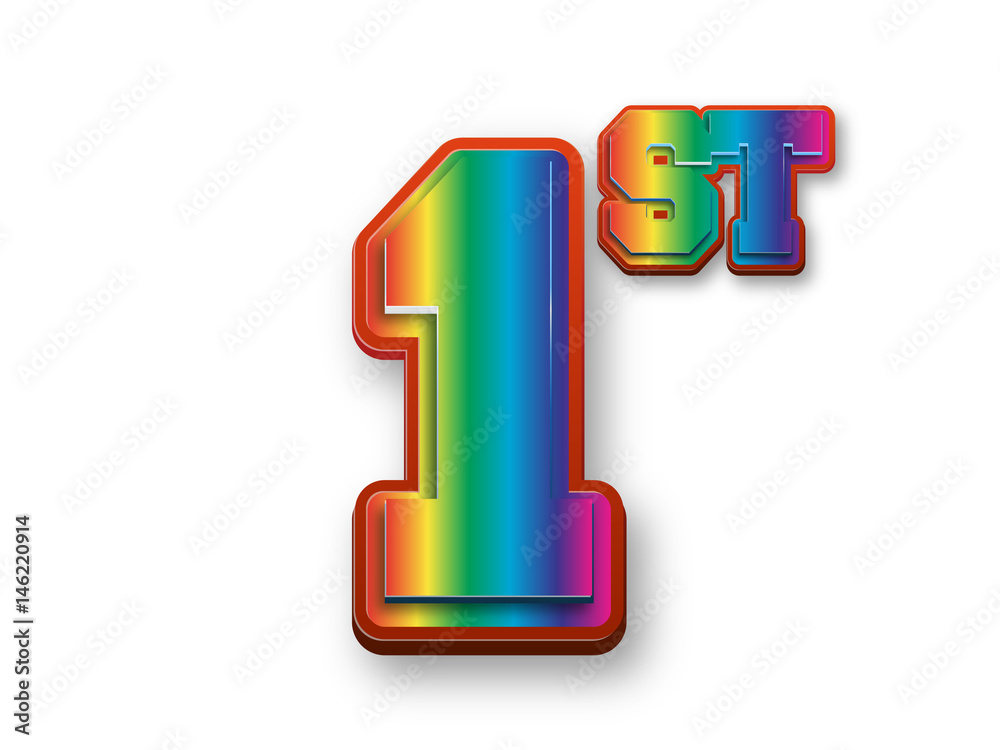 
1th celebration event number for poster or invitation
