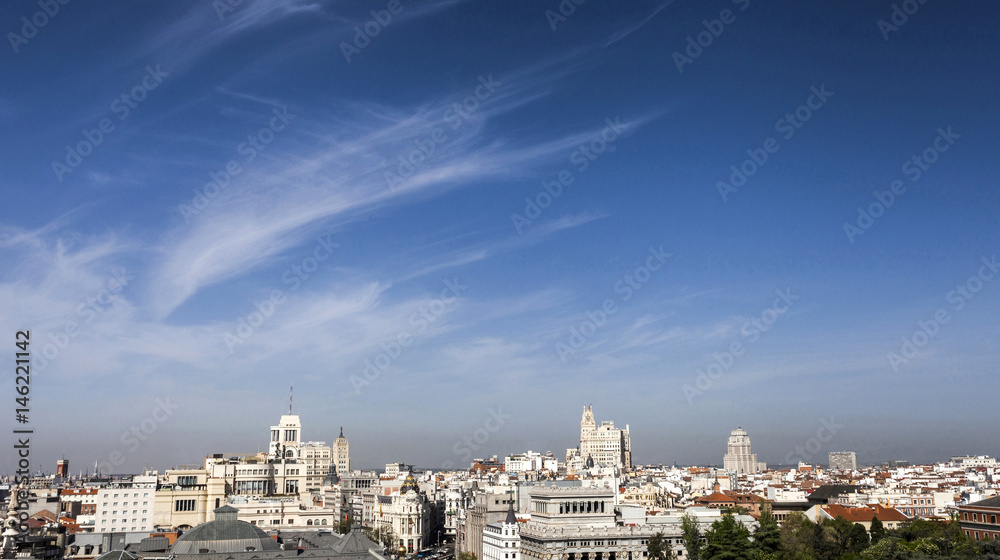 Madrid skyline, Spain, cityscape