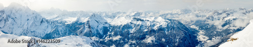 Panoramic view of Italian Alps