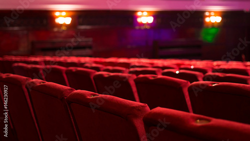 Empty Theater Chairs