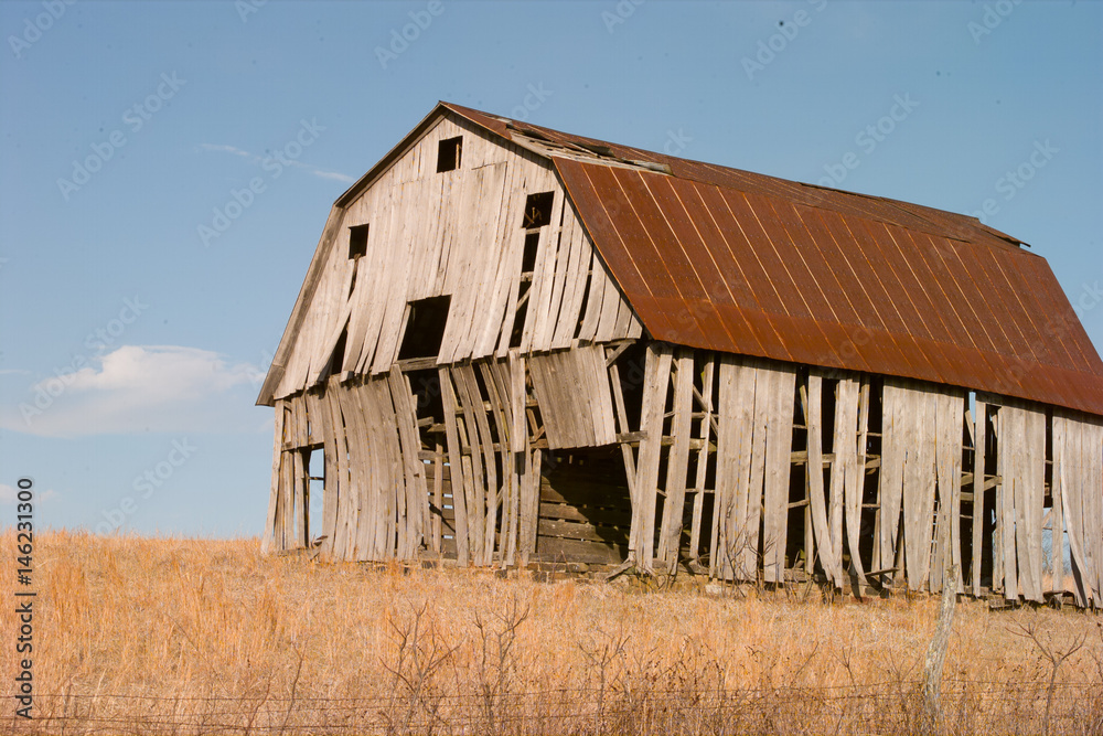 Old Barn in a field in Arkansas Old Barn in a field in Arkansas