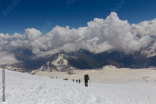 2014 07 Mount Elbrus, Russia: Climbing on mountain Elbrus © timursalikhov