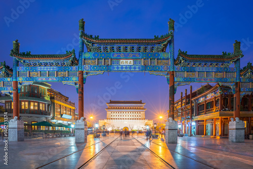 Zhengyang Gate, Qianmen street in Beijing, China