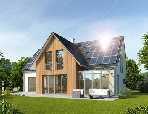 Haus 2 mit Wintergarten und Solardach