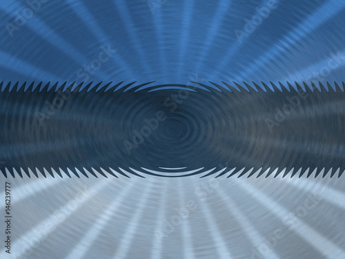 Estonia flag background with ripples and rays illustration