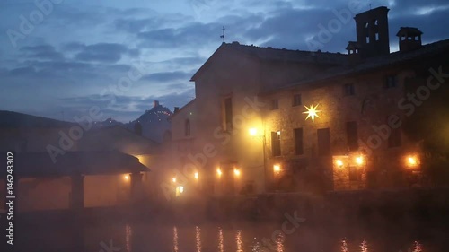 terme bagno vignoni toscana italia photo