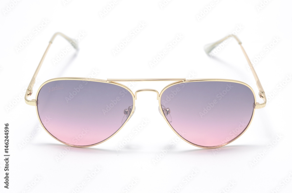 Sunglasses in an iron frame with gradient glass isolated on whit Sunglasses in an iron frame with gradient glass isolated on whit