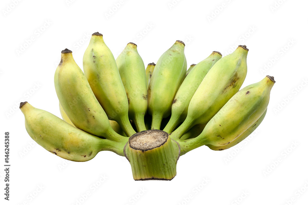 banana isolated on white background with clipping path