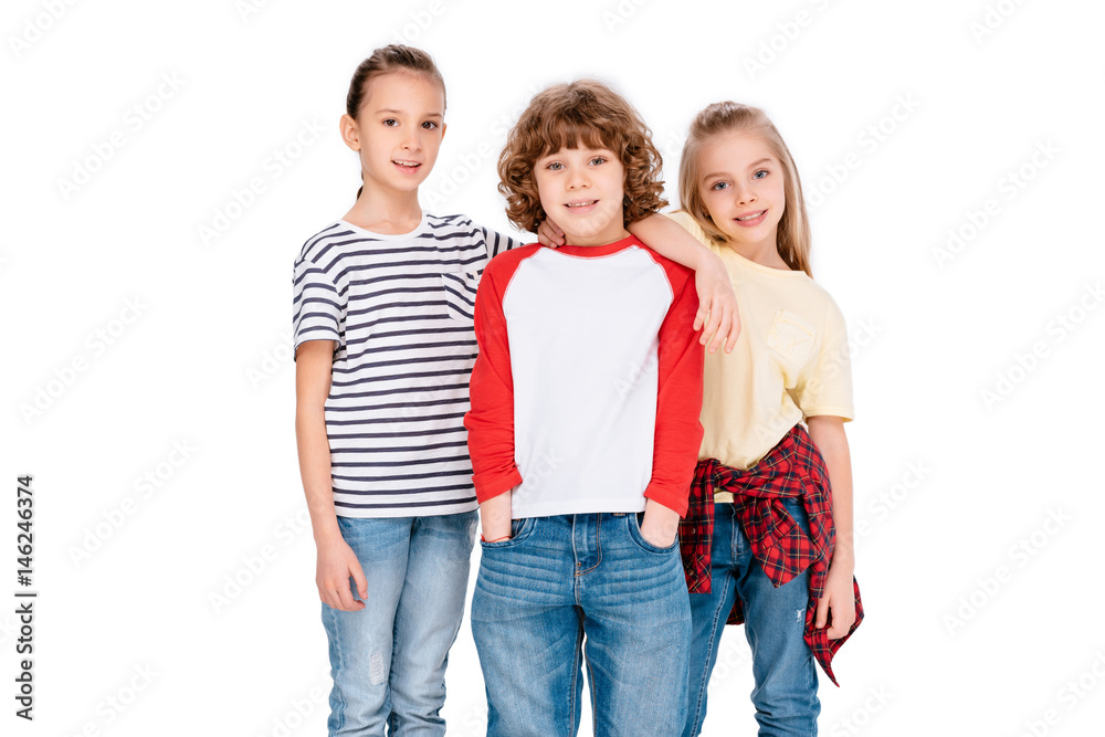 Group of friends looking at camera Group of friends looking at camera