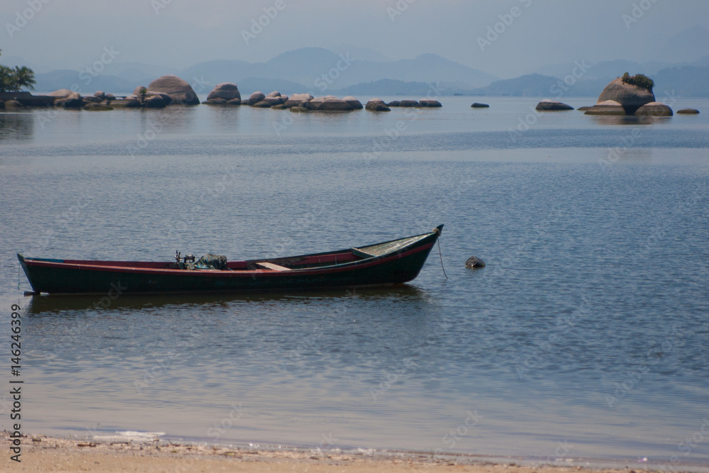 Fishing boat at Paqueta Island, Brazil