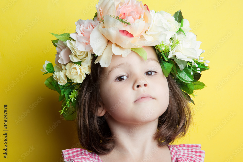 Girl in a floral crown Girl in a floral crown