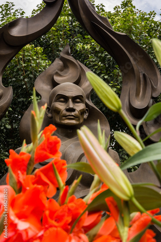 Statue of famous vietnamese monk who sacrificed himself