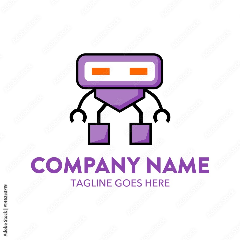 Unique Robot Cartoon Character Mascot Stock Vector | Adobe Stock Unique Robot Cartoon Character Mascot Stock Vector | Adobe Stock