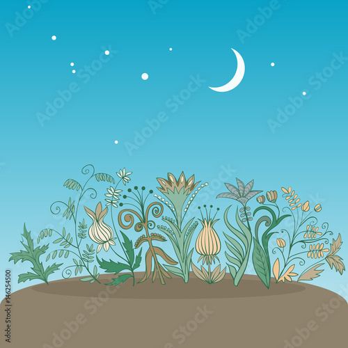 floral pattern Stylized flowers