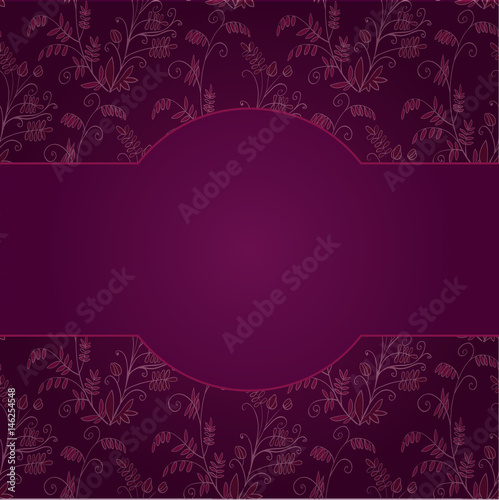 floral Stylized purple background
