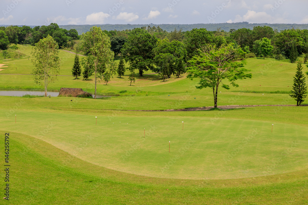 Landscape view of golf course at Philippines