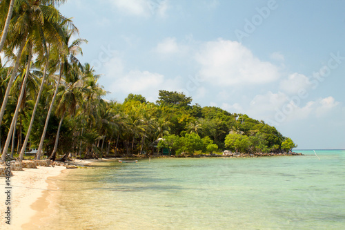 beautiful bay with clear water in Karimunjawa island