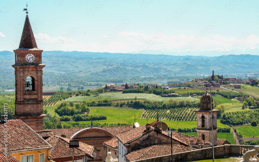 the village of Magliano Alfieri in Piedmont