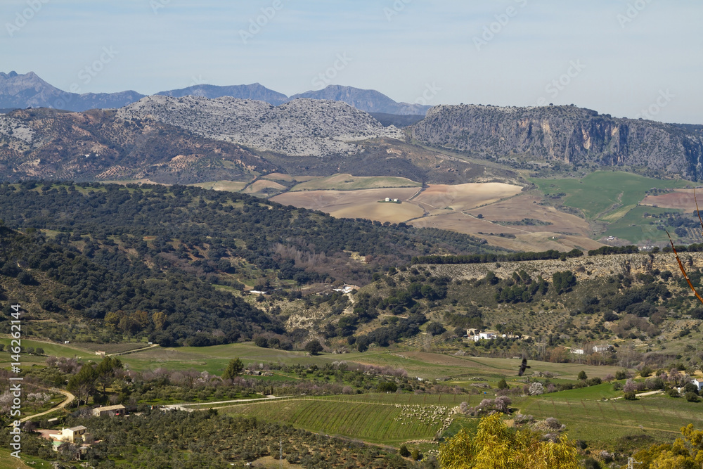 Beautiful countryside and mountains around Ronda