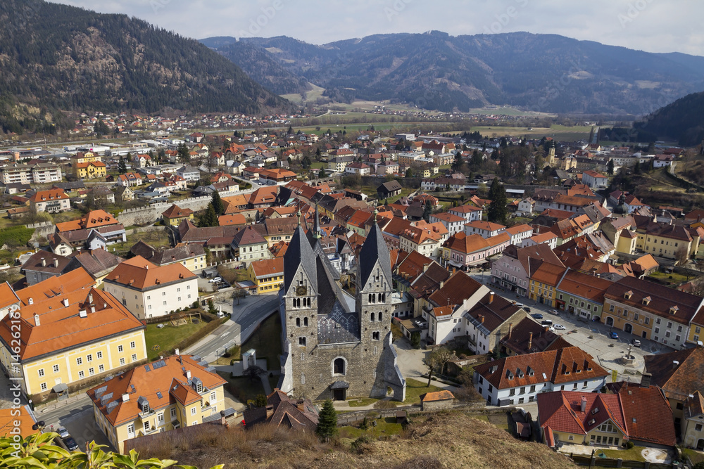Friesach medieval town center