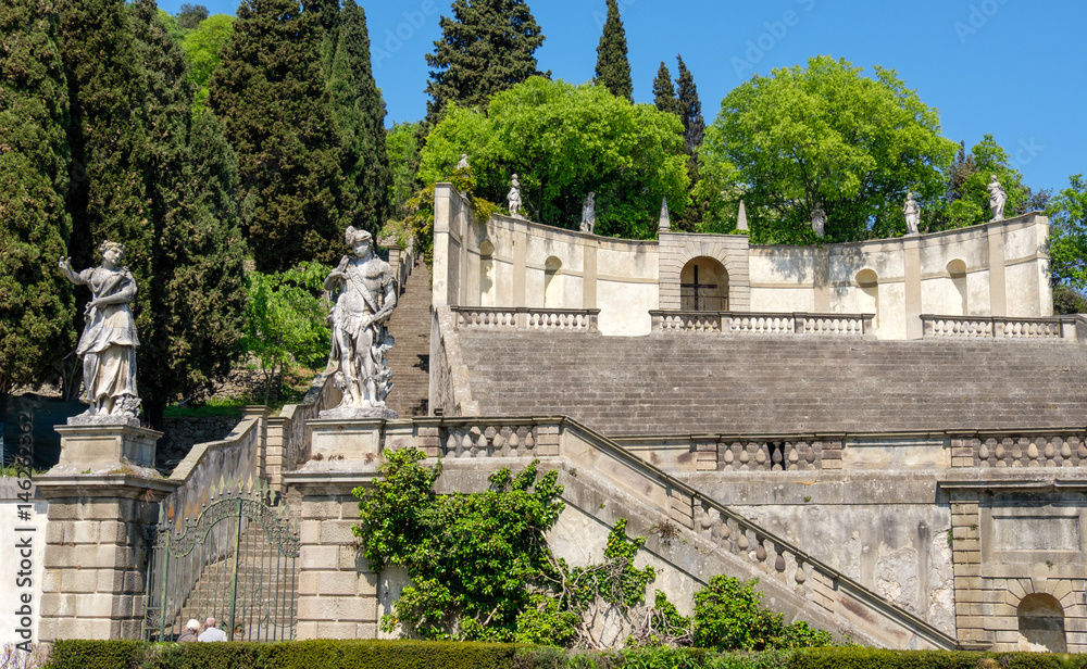 Fototapeta premium Monselice villa duodo staircase amphitheater Padova province Colli Euganei area Italy