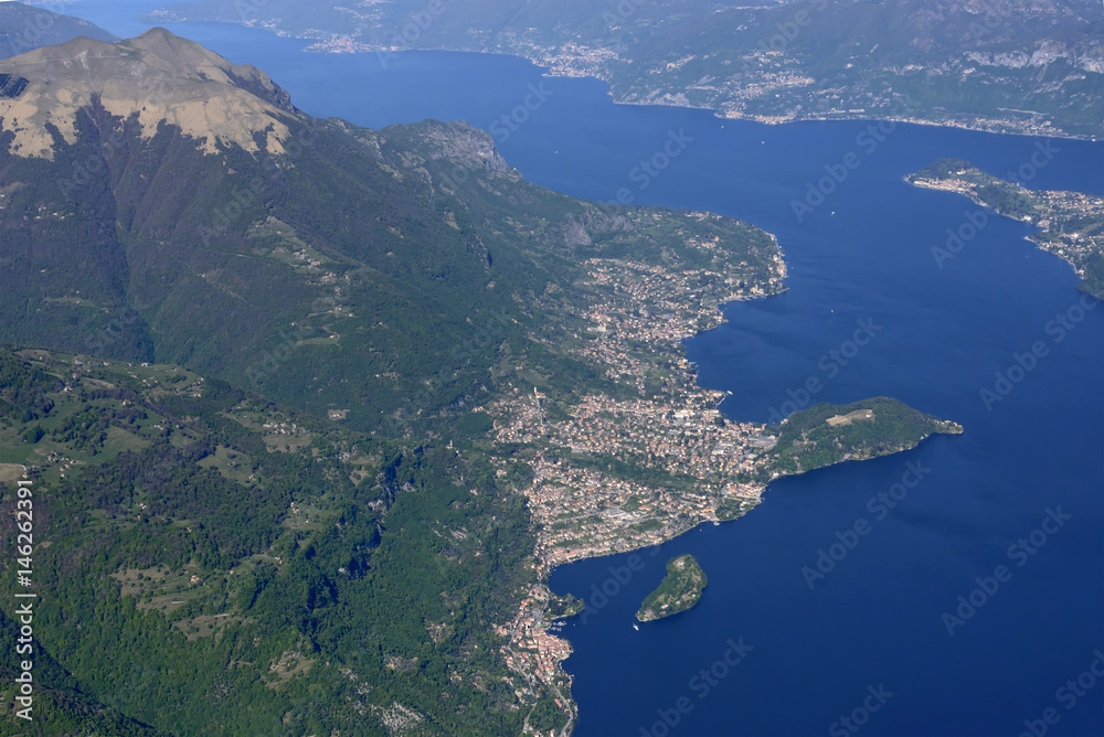 Menaggio aerial, Italy