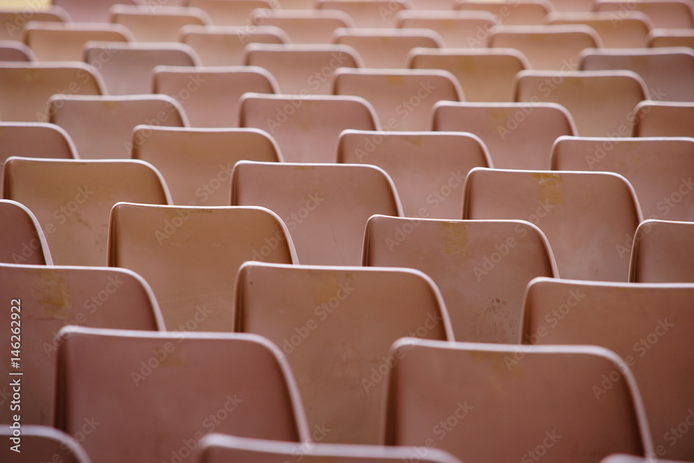 Chairs plastic in empty events Chairs plastic in empty events