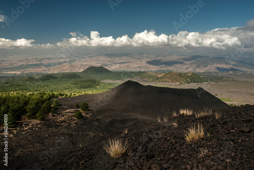 Принти на полотні Mount Etna side crater (Monte Nuovo)