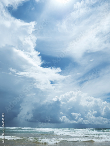 The tropical island.