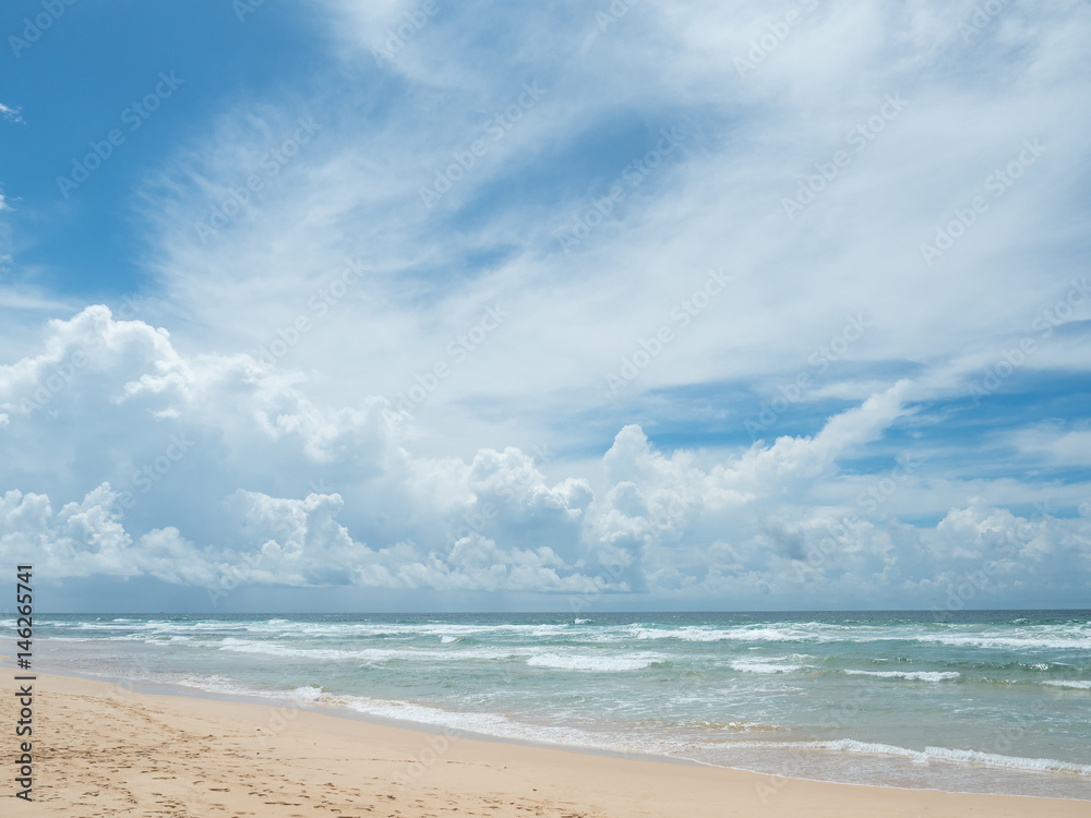 The tropical island.