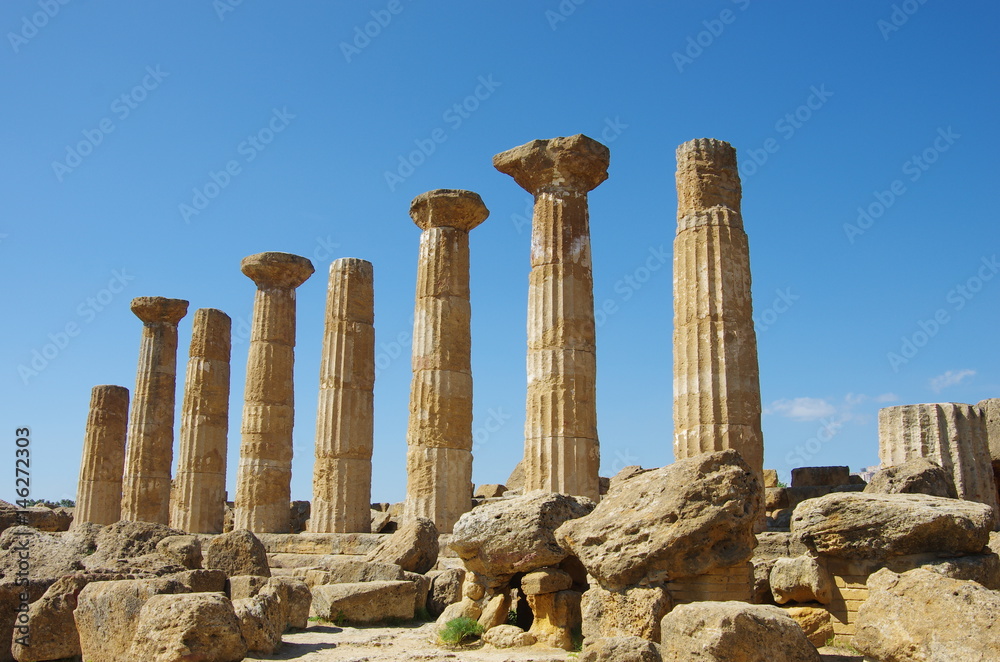 temple d'héraclès agrigente sicile