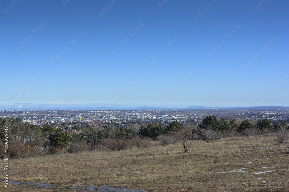 Blick über Wien von der Perchtoldsdorfer Heide Blick über Wien von der Perchtoldsdorfer Heide