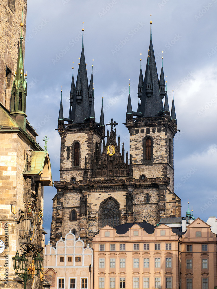 Churches in Prague.Kirchen in Prag