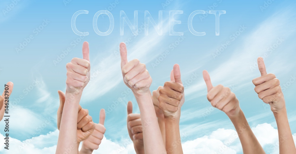 Thumbs up sky