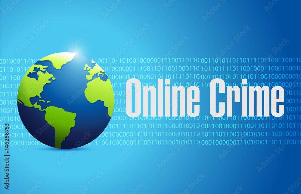 online crime binary background sign concept online crime binary background sign concept