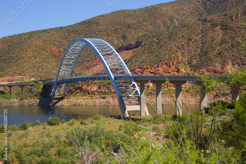 Roosevelt lake and bridge