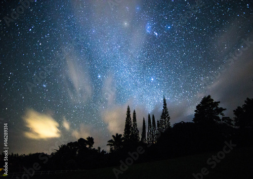 Fotografi Midnight Stars in Kauai, Hawaii