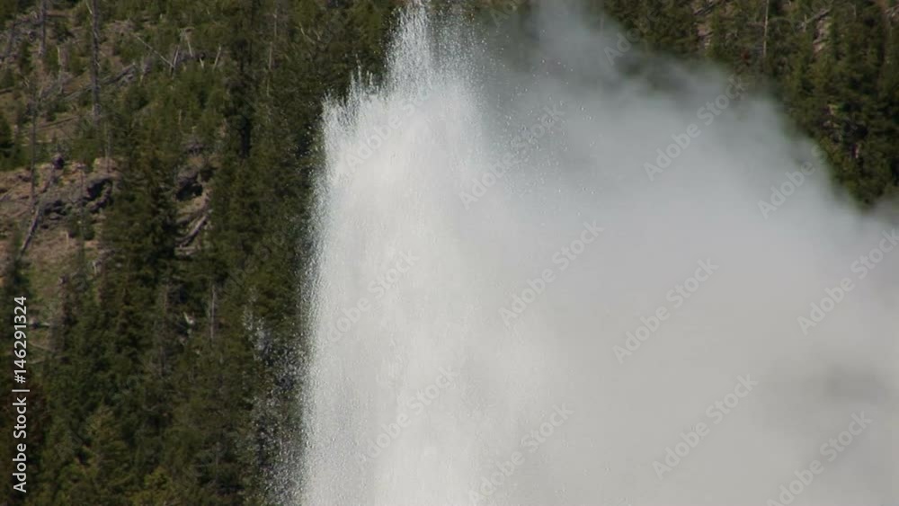 Hot spring Old Faithful in Yellowstone National Park, the hot water from under the ground - 6 Hot spring Old Faithful in Yellowstone National Park, the hot water from under the ground - 6