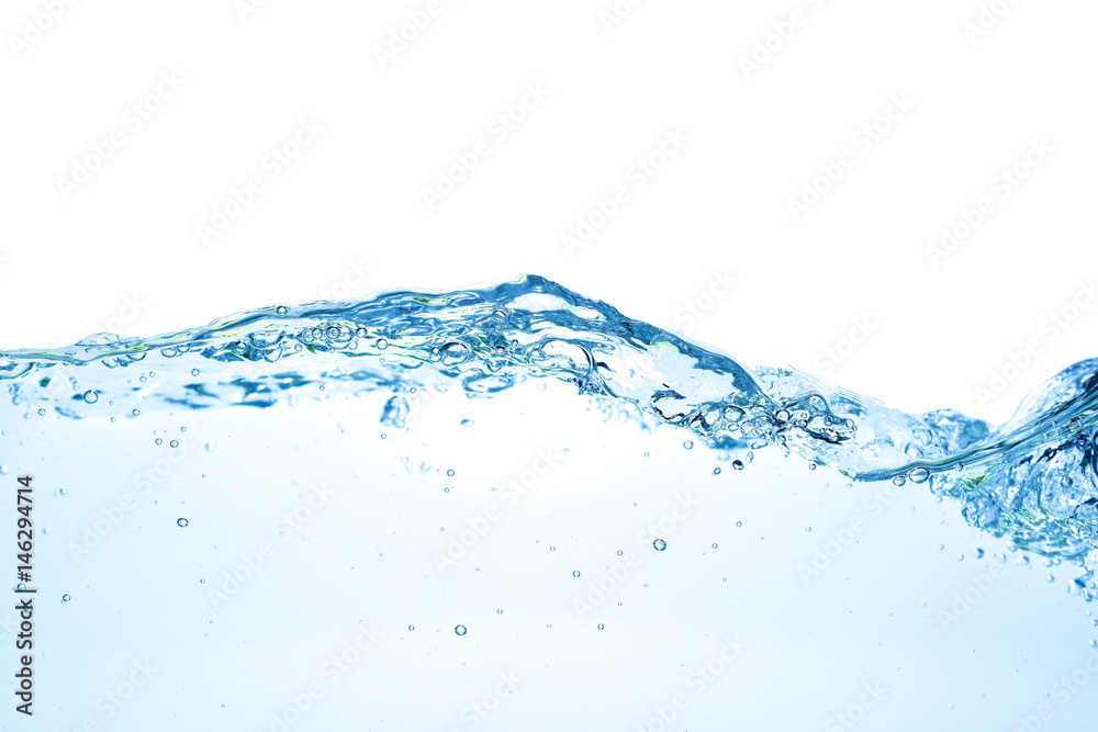 Clear water waves. Water wave isolated on white background Clear water waves. Water wave isolated on white background