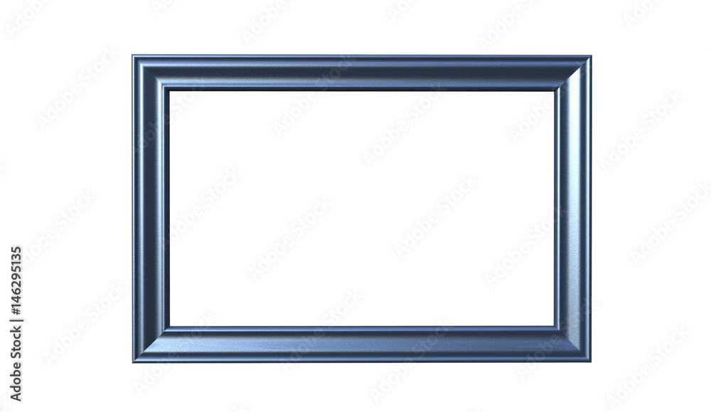 3d rendering of modern isolated hanging prussian blue color photo frame on a white background 3d rendering of modern isolated hanging prussian blue color photo frame on a white background