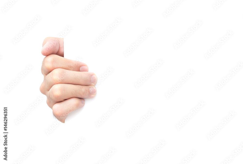 Hand holding blank white paper for advertise text Hand holding blank white paper for advertise text