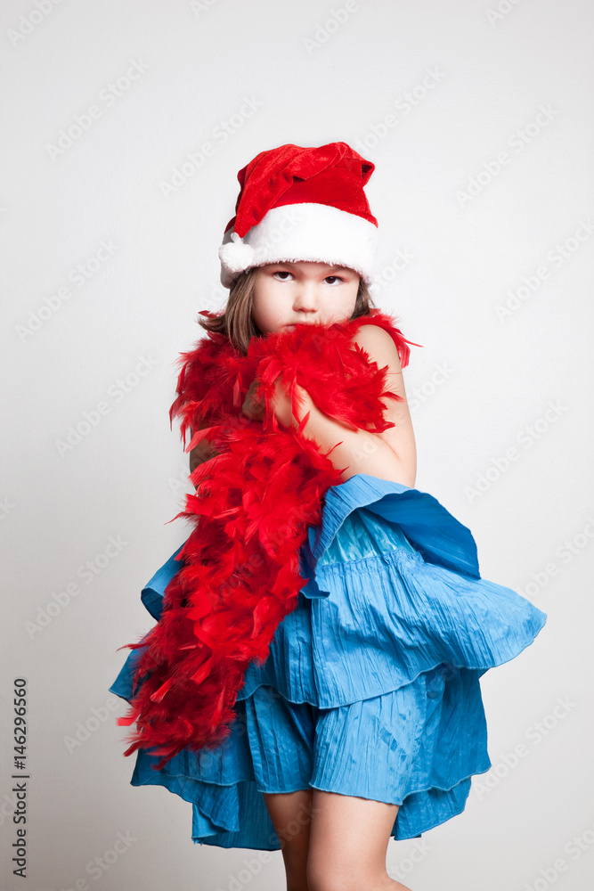 Girl in Santa Claus costume Girl in Santa Claus costume
