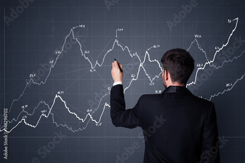 Businessman with chart