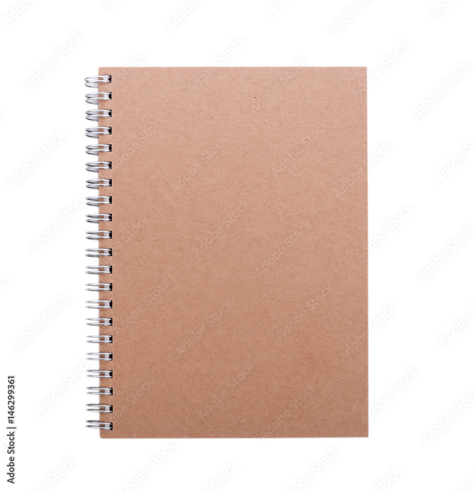 blank realistic spiral notebook isolated on white background blank realistic spiral notebook isolated on white background